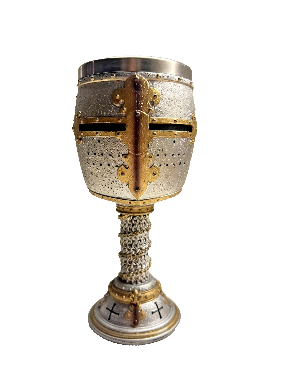 Nemesis Now Ritter Kelch Crusader Knight Helmet Wine Goblet
