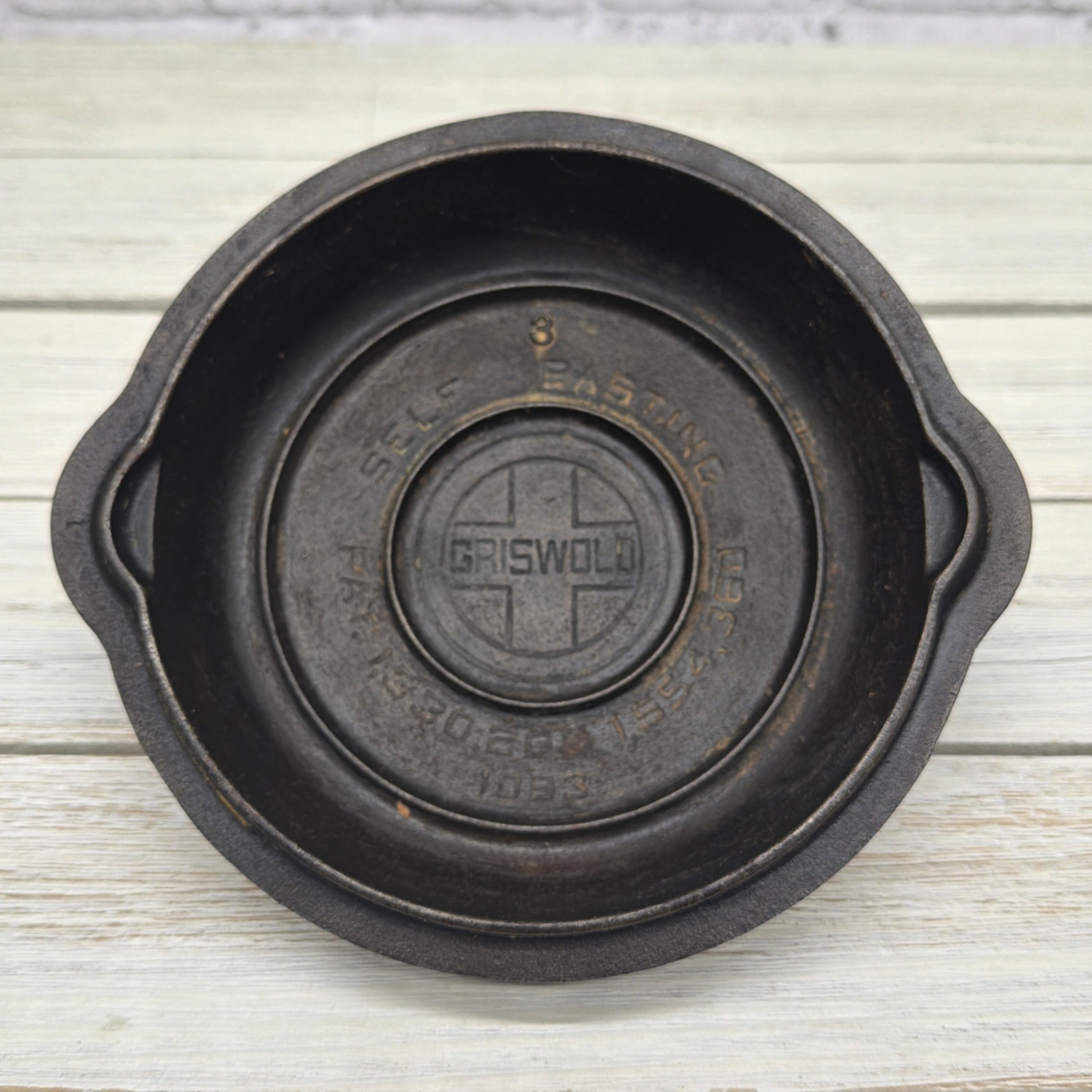 RARE Griswold #3 Vintage Cast Iron Skillet LID #1093 Big Block Logo RARE Griswold #3 Vintage Cast Iron Skillet LID #1093 Big Block Logo