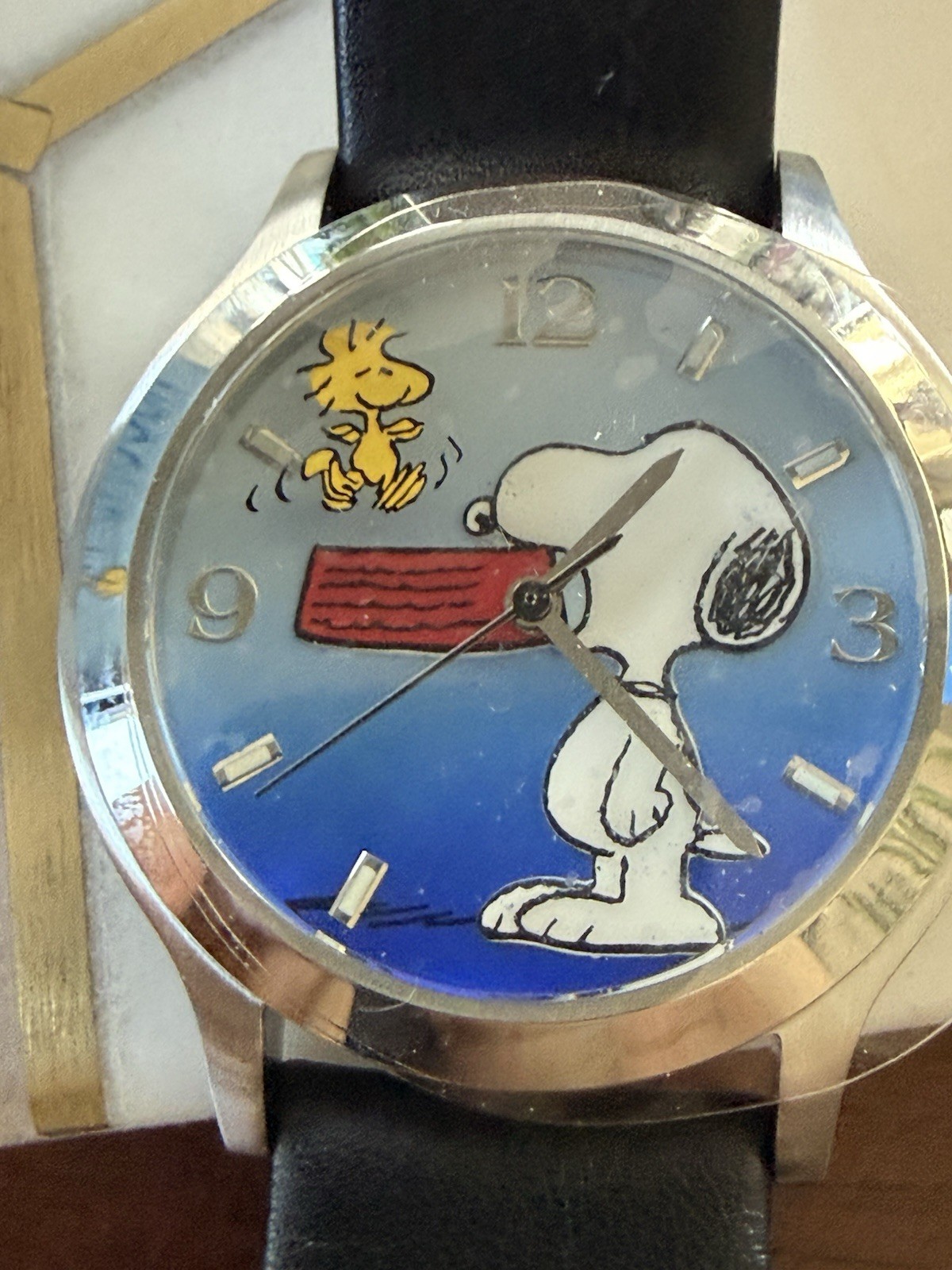 Fossil Peanuts Snoopy Woodstock Limited Edition 413/2000 Black Leather LI2060 Fossil Peanuts Snoopy Woodstock Limited Edition 413/2000 Black Leather LI2060