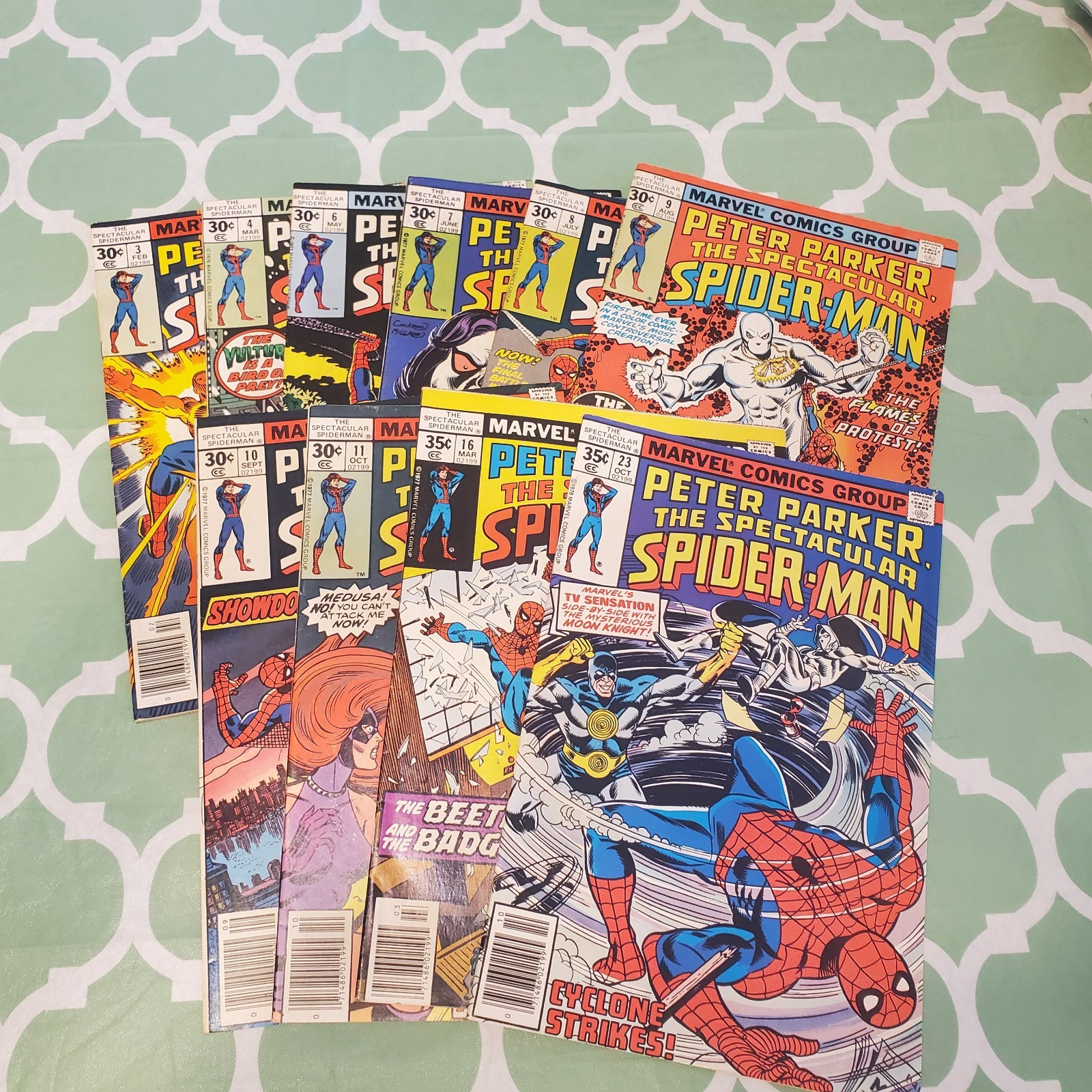 Marvel Comics Peter Parker, Spectacular Spider-Man (1976) Lot 3-4, 6-11, 16, 23 Marvel Comics Peter Parker, Spectacular Spider-Man (1976) Lot 3-4, 6-11, 16, 23