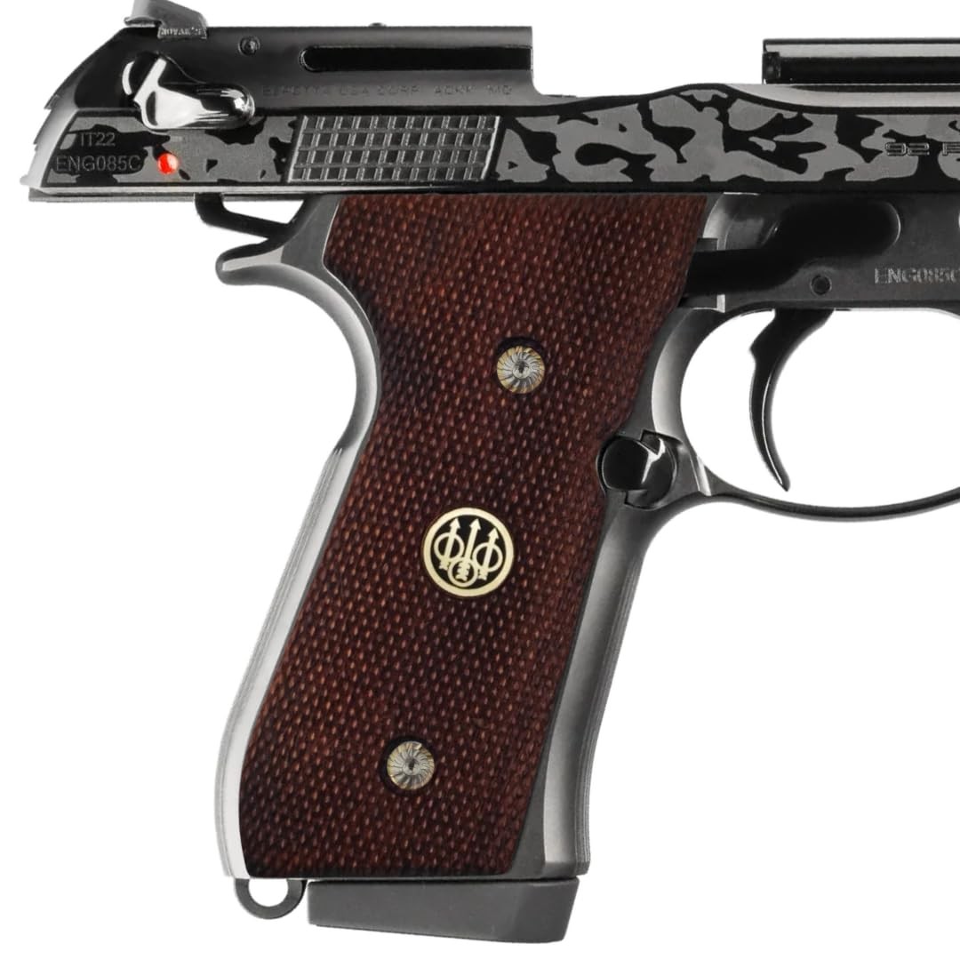 Zib Grips Wood Pistol Grips for Beretta 92/M9, 3D Classic Checkered Zib Grips Wood Pistol Grips for Beretta 92/M9, 3D Classic Checkered