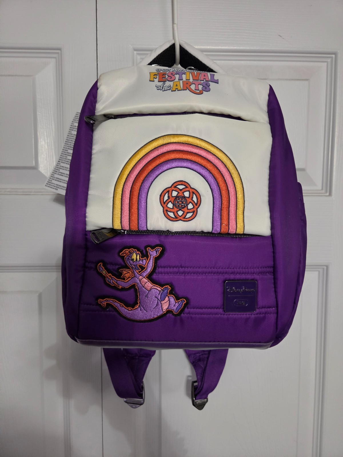 2024 Disney Parks EPCOT Festival of the Arts Figment Lug Backpack NWT Rainbow