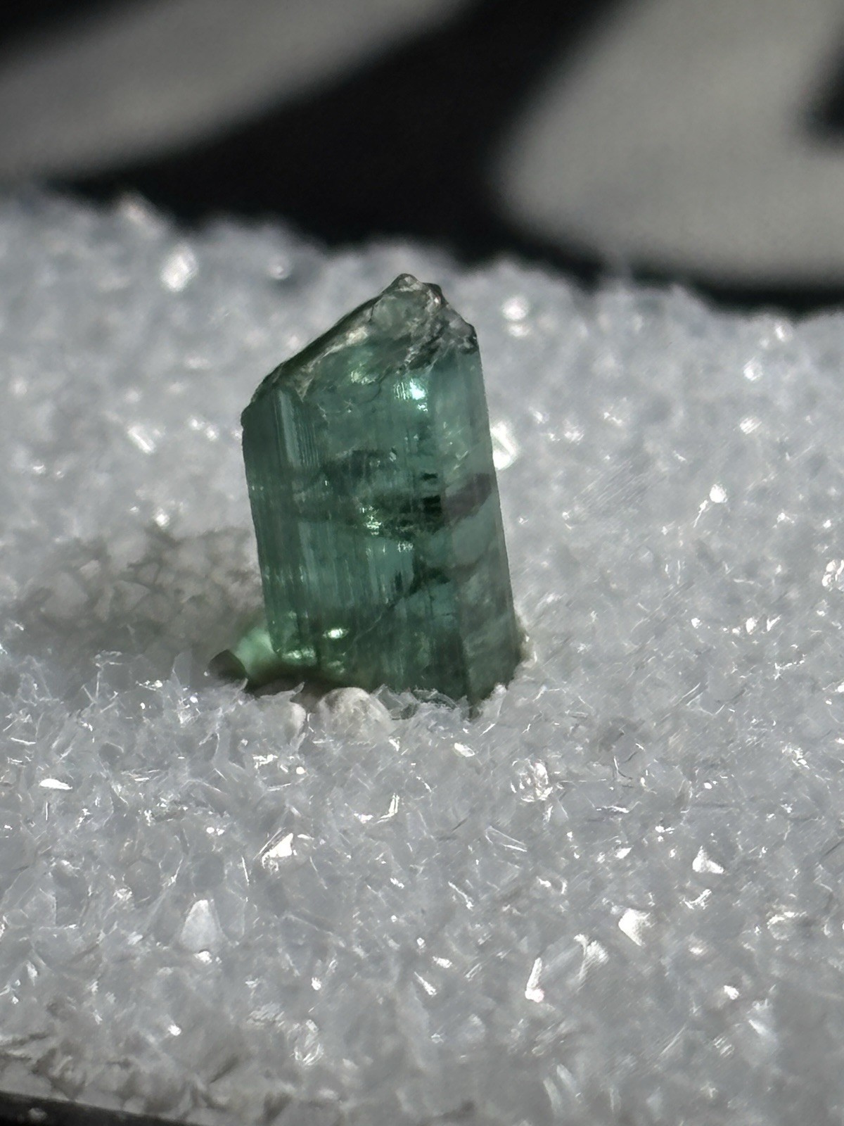 Maine Tourmaline Rare Havey Mine Gem Quality Crystal 4x8x5mm 1.63cts