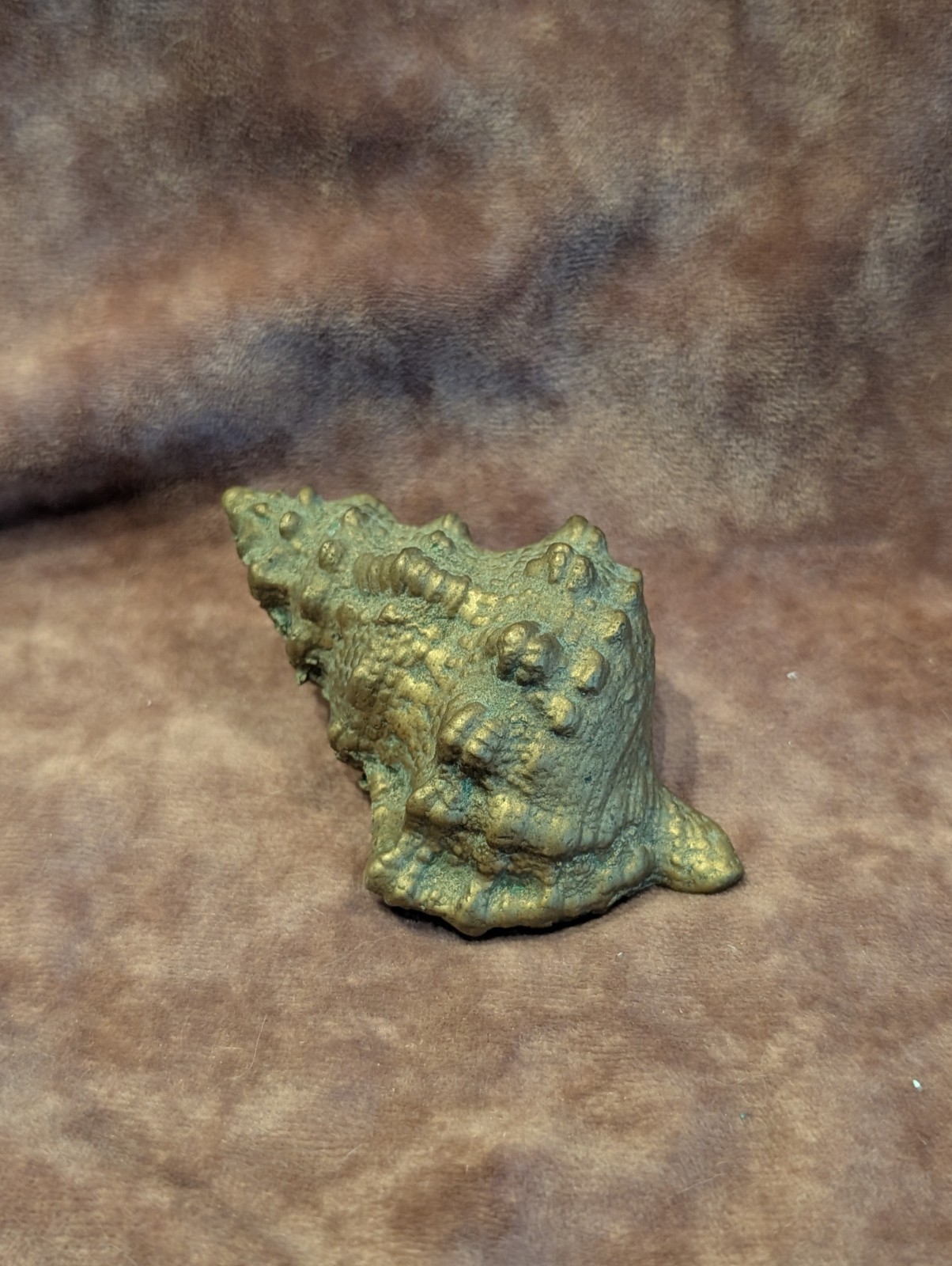 Vintage MCM Mid Century Solid Brass Conch Shell Seashell Table Decor 3.5 x 2\ Vintage MCM Mid Century Solid Brass Conch Shell Seashell Table Decor 3.5 x 2\