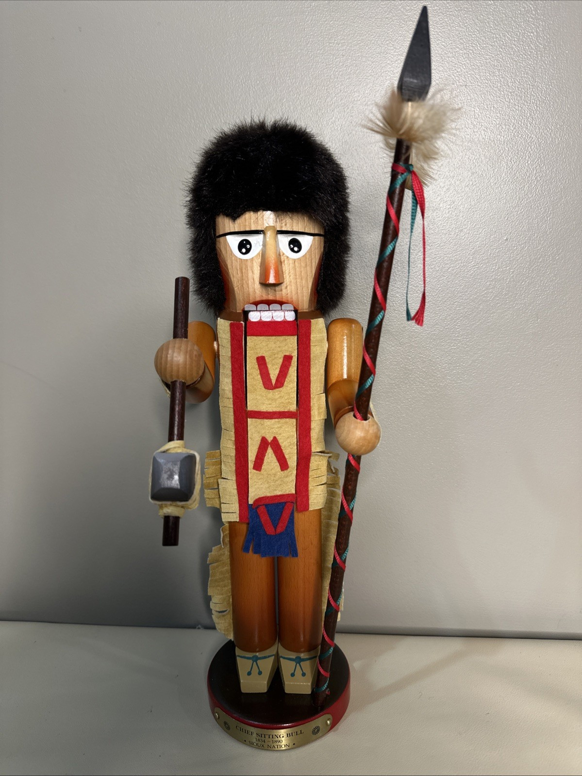 VTG 93 CHRISTMAS STEINBACH NUTCRACKER CHIEF SITTING BULL 16\