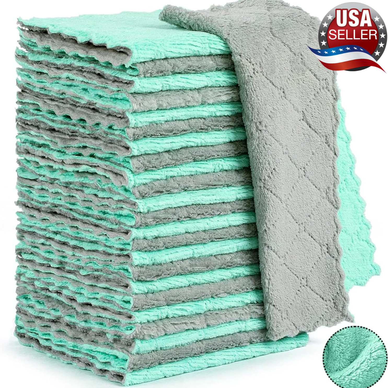 24-Pack Kitchen towels - Multicolor Microfiber Towels, Clean Kitchen 24-Pack Kitchen towels - Multicolor Microfiber Towels, Clean Kitchen