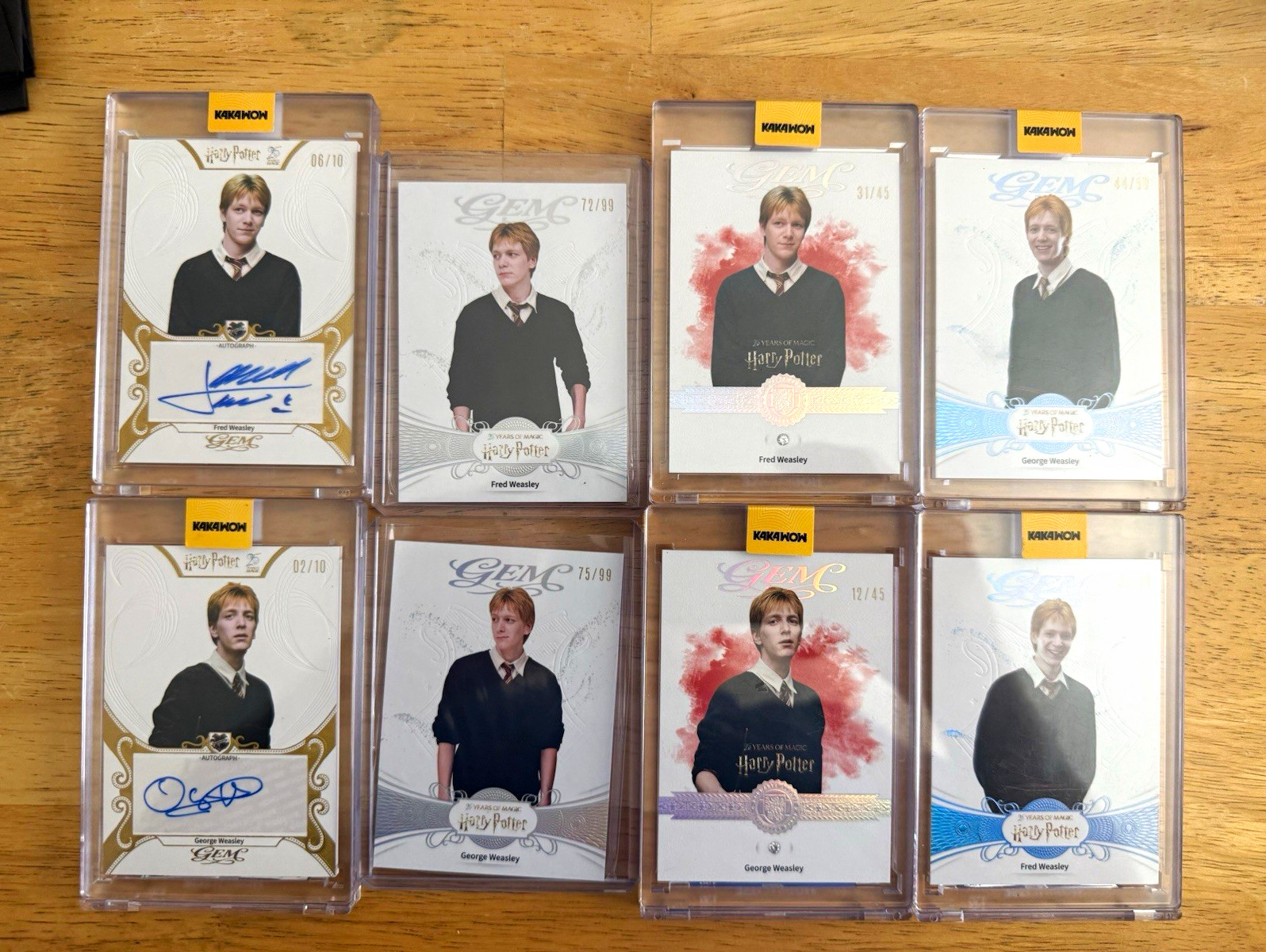 KAKAWOW GEM Harry Potter Fred & George Weasley James/Oliver Phelps Auto Lot 8 KAKAWOW GEM Harry Potter Fred & George Weasley James/Oliver Phelps Auto Lot 8