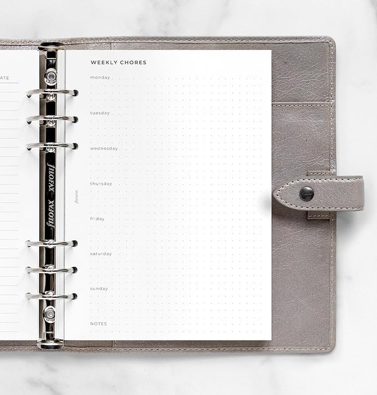 Filofax A5 Size Organizer Household Planner Refill, 8.27-inches Height, White Filofax A5 Size Organizer Household Planner Refill, 8.27-inches Height, White