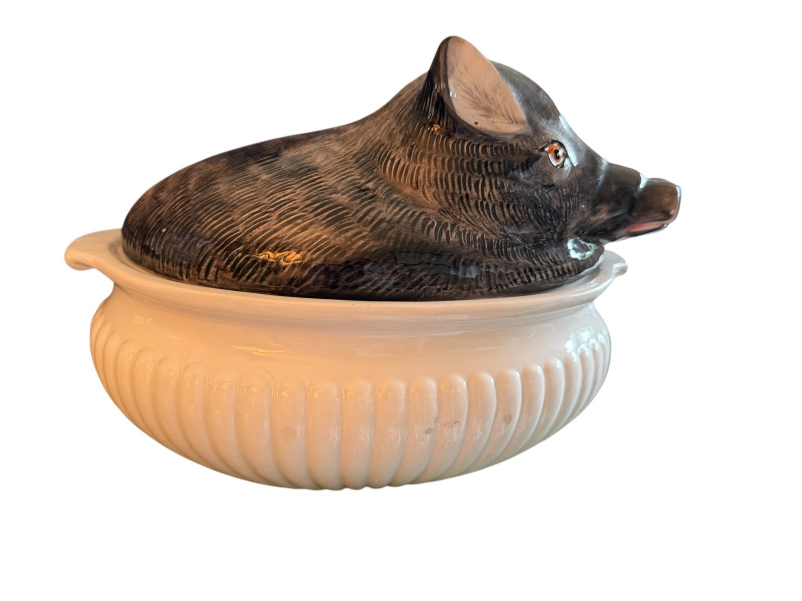 Vintage Ceramic Wild Boar Terrine Marked On Bottom Vintage Ceramic Wild Boar Terrine Marked On Bottom