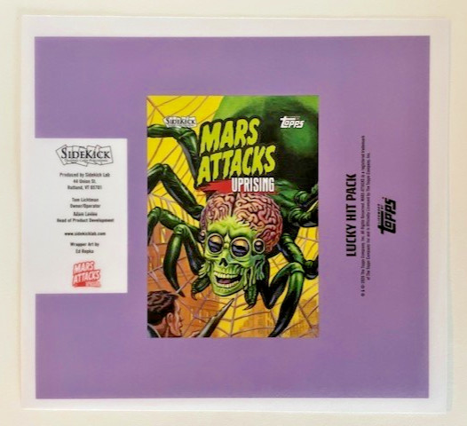 Mars Attacks: Uprising Lucky Hit Pack Unused Flat Wax Wrapper Mars Attacks Spoof