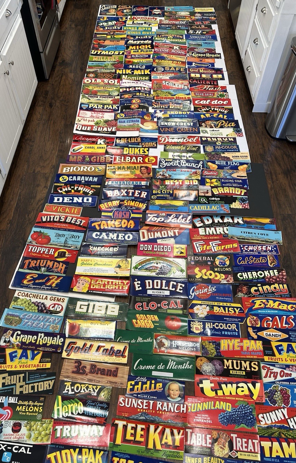 199 Vintage 1910s 20s 30s 40 ORIGINAL Antique New FRUIT CRATE BOX LABELS Rare CA