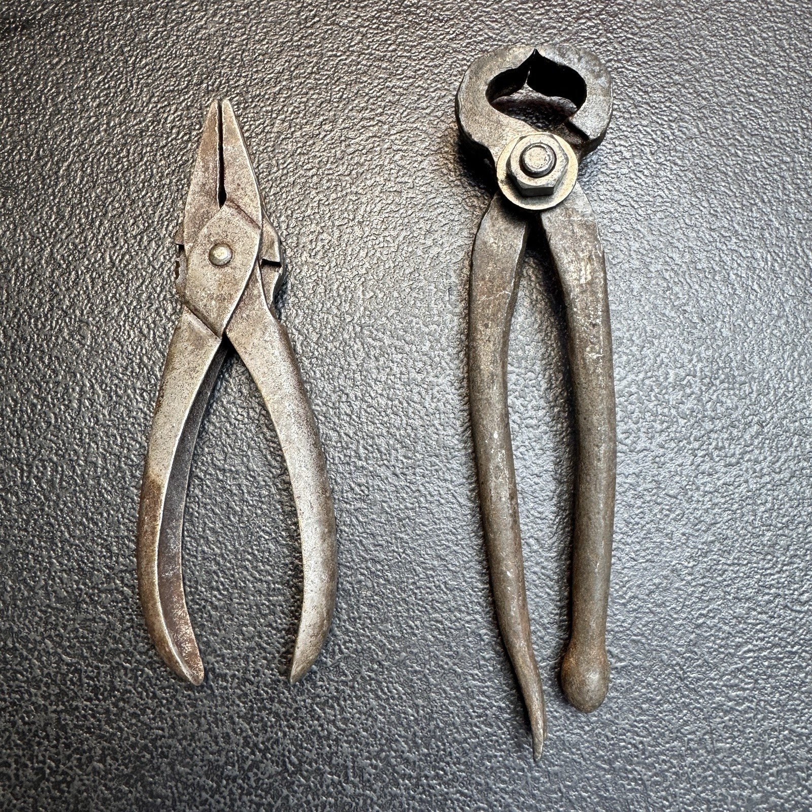 Antique LODI & Bernard Schollhorn Pliers Pair 1894 Patent Vintage Tool Lot