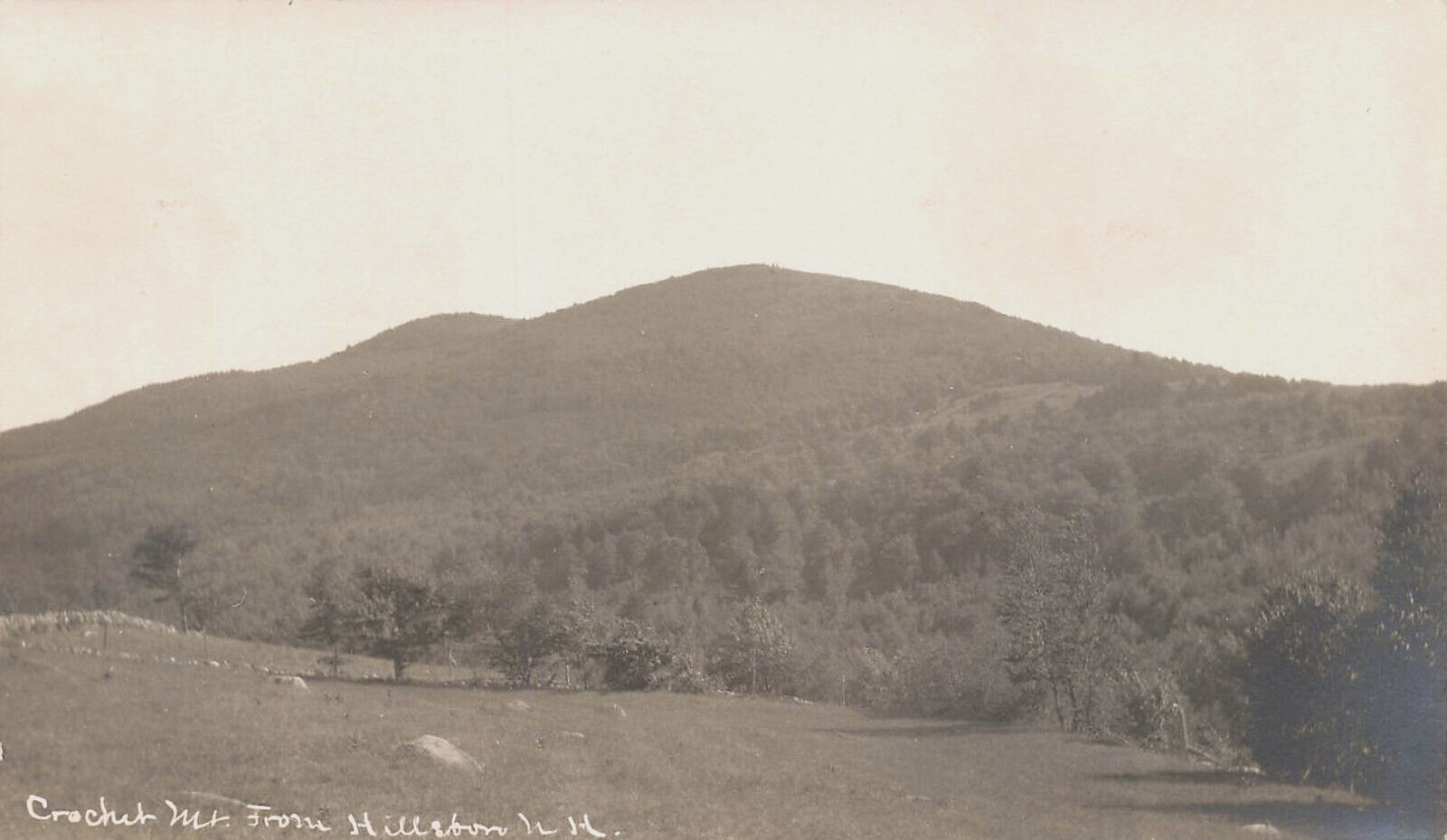 CROCHED MOUNTAIN REAL PHOTO POSTCARD HILLSBOROUGH NH NEW HAMPSHIRE 1910s RPPC CROCHED MOUNTAIN REAL PHOTO POSTCARD HILLSBOROUGH NH NEW HAMPSHIRE 1910s RPPC