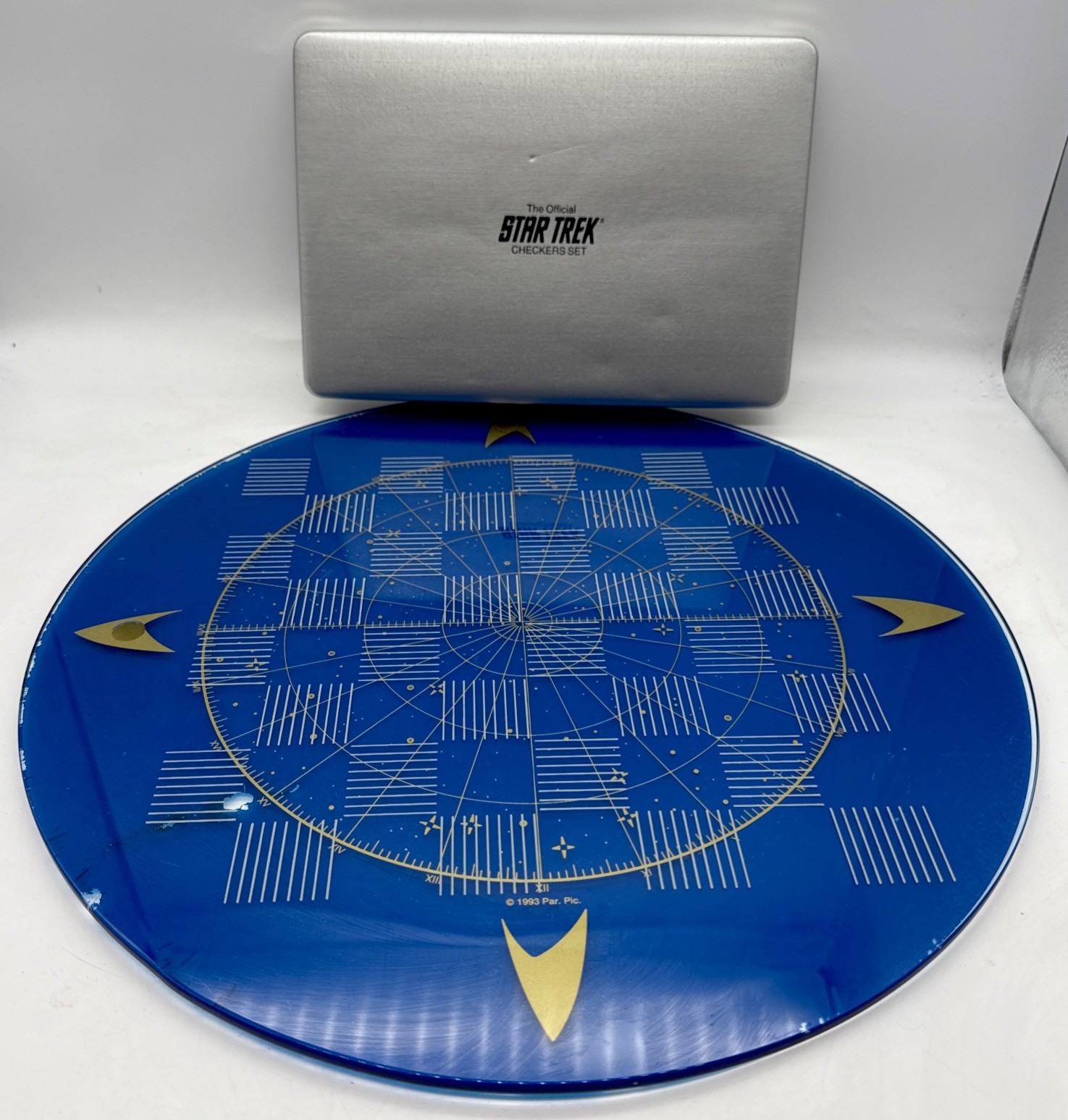 1992 Frankling Mint - The Official Star Trek Checkers Set With Case