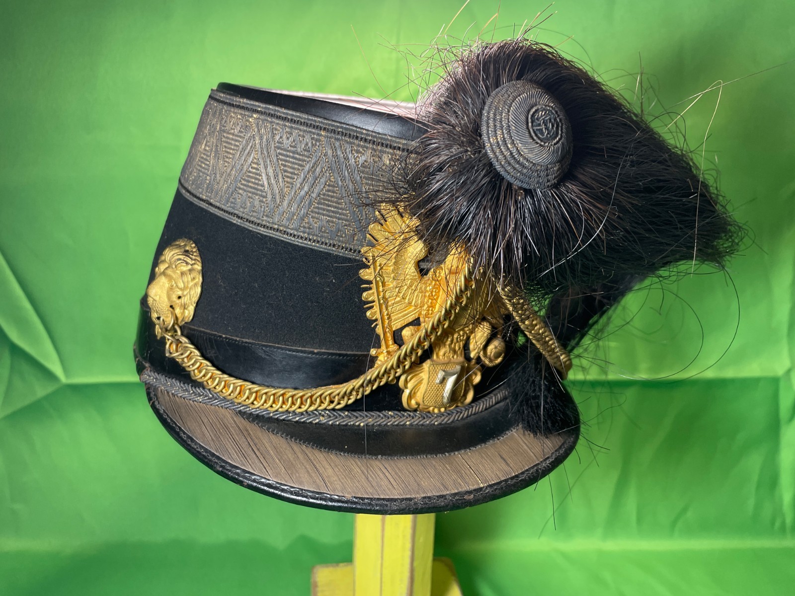 WWI Austro-Hungarian K.K. Captain Joh. Blazincic Artillery Officer's Shako 7
