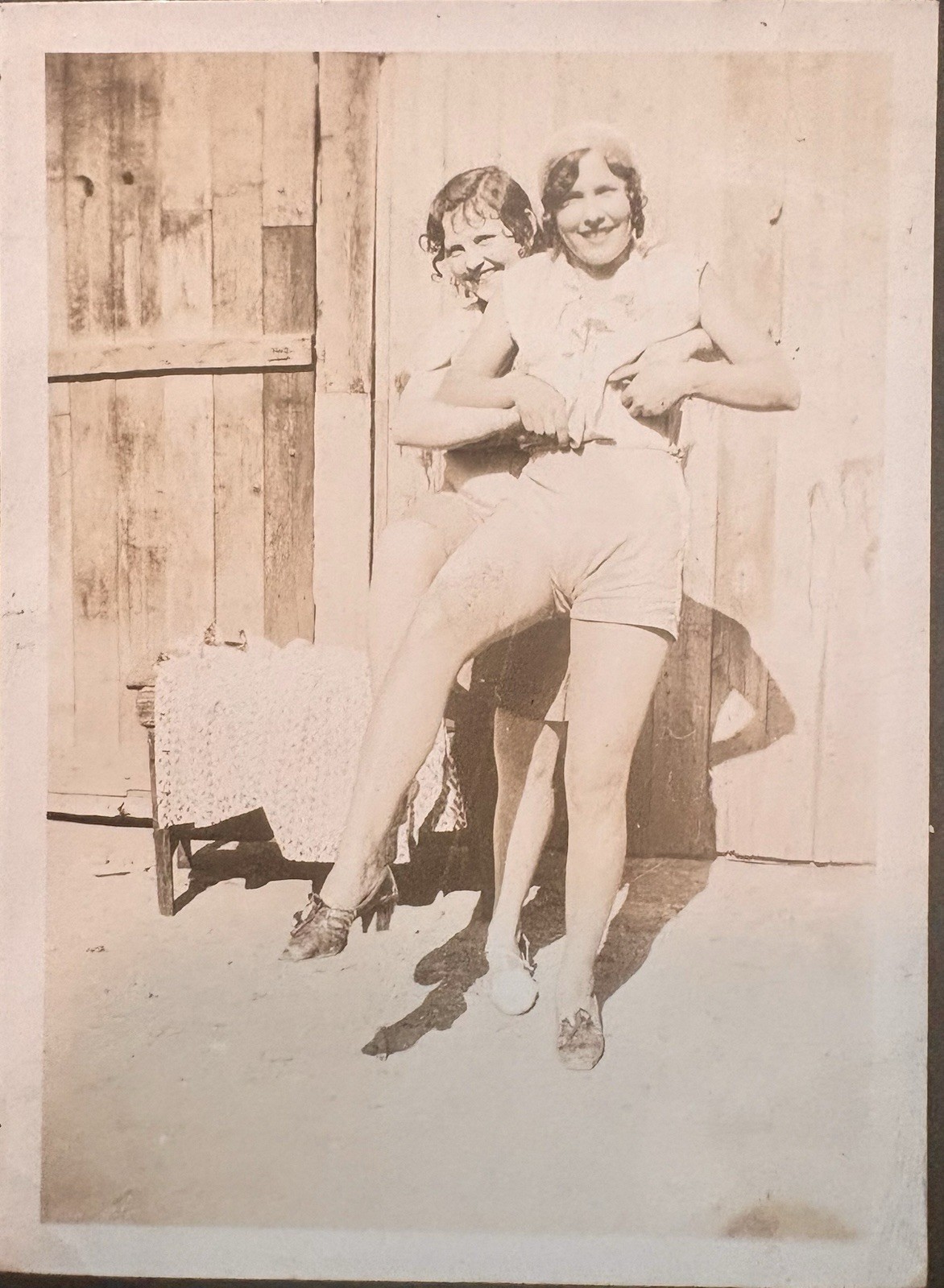 Vintage 1920's Photograph Beautiful Flapper Girls Hugging Gay Interest Vintage 1920's Photograph Beautiful Flapper Girls Hugging Gay Interest
