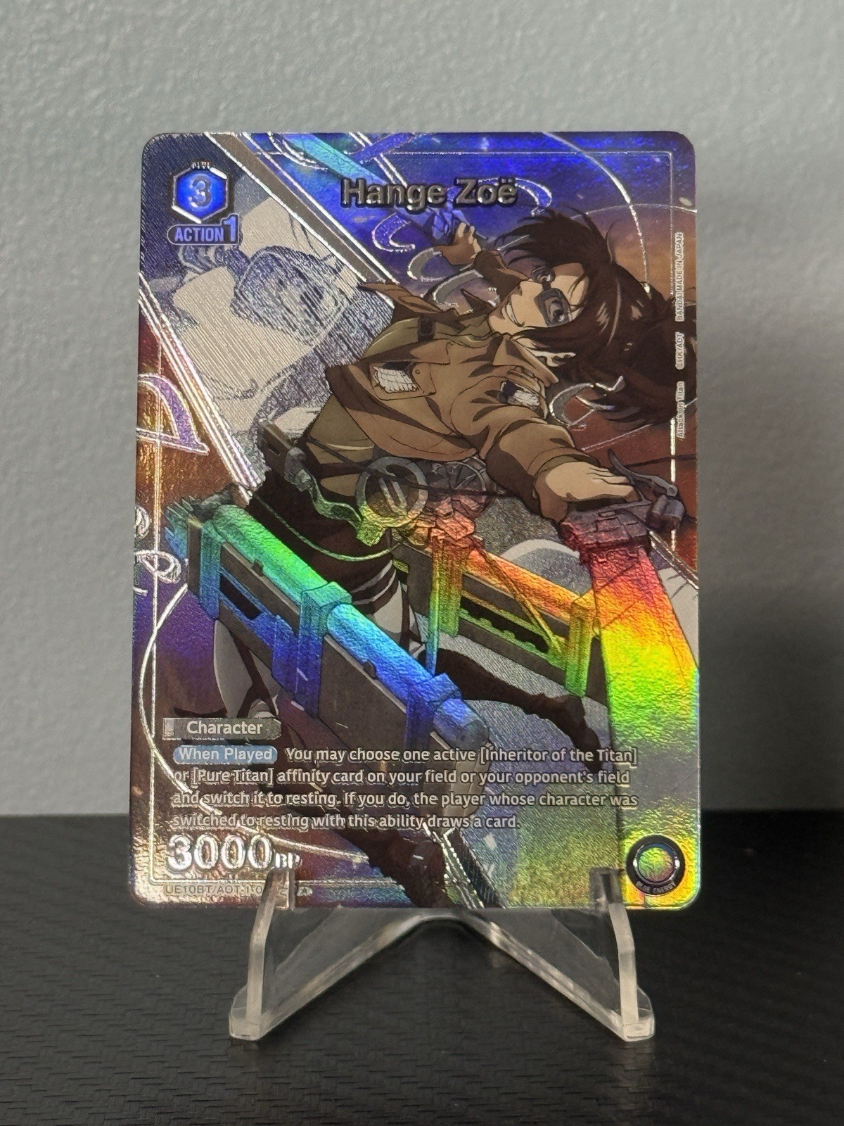 Hange Zoe (003) Attack On Titan UE10BT/AOT-1-003 Card union Arena Nm Hange Zoe (003) Attack On Titan UE10BT/AOT-1-003 Card union Arena Nm