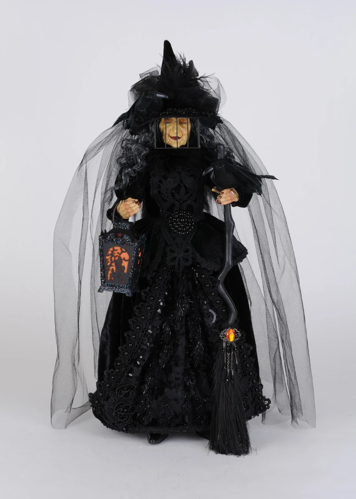 Karen Didion Lighted Enchantress of Midnight Witch HA20-08 Karen Didion Lighted Enchantress of Midnight Witch HA20-08