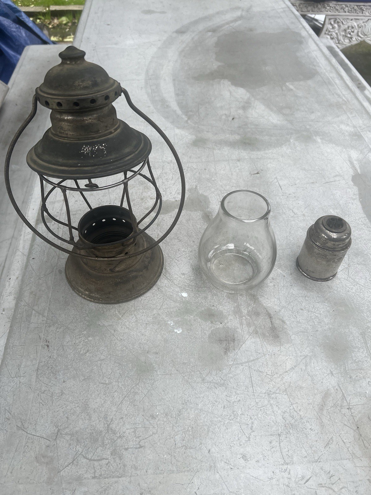 Antique Kelly Lamp Company Railroad Conductor Oil Lantern Rochester, New York