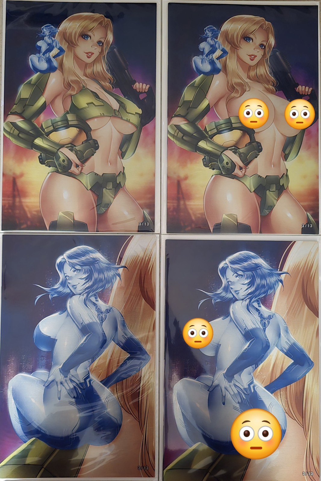 METAL 4-BOOK SET - Patriotika - Lena Dai Master Chief & Cortana - Numbered #3/13