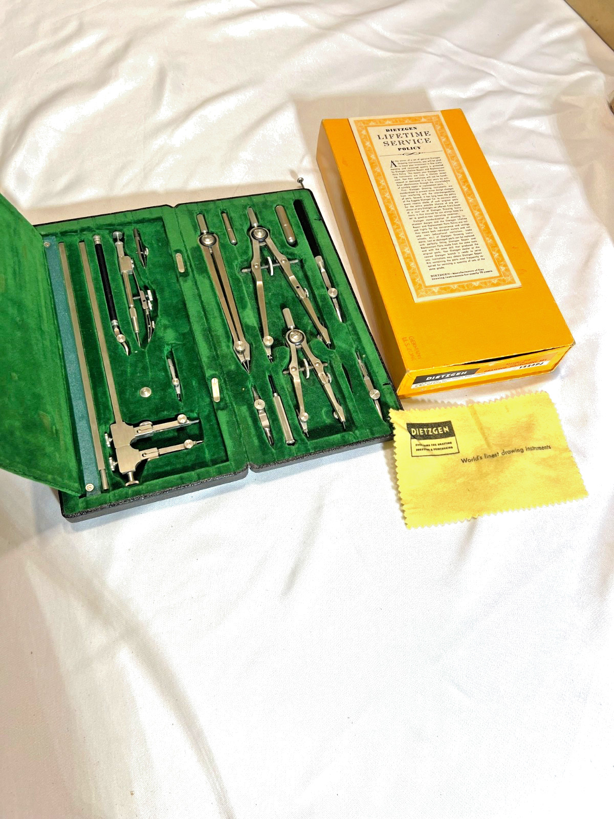 Vintage NOS Dietzgen Master-Pro Drawing Instrument Set 1223PJ w/ Box & Warranty