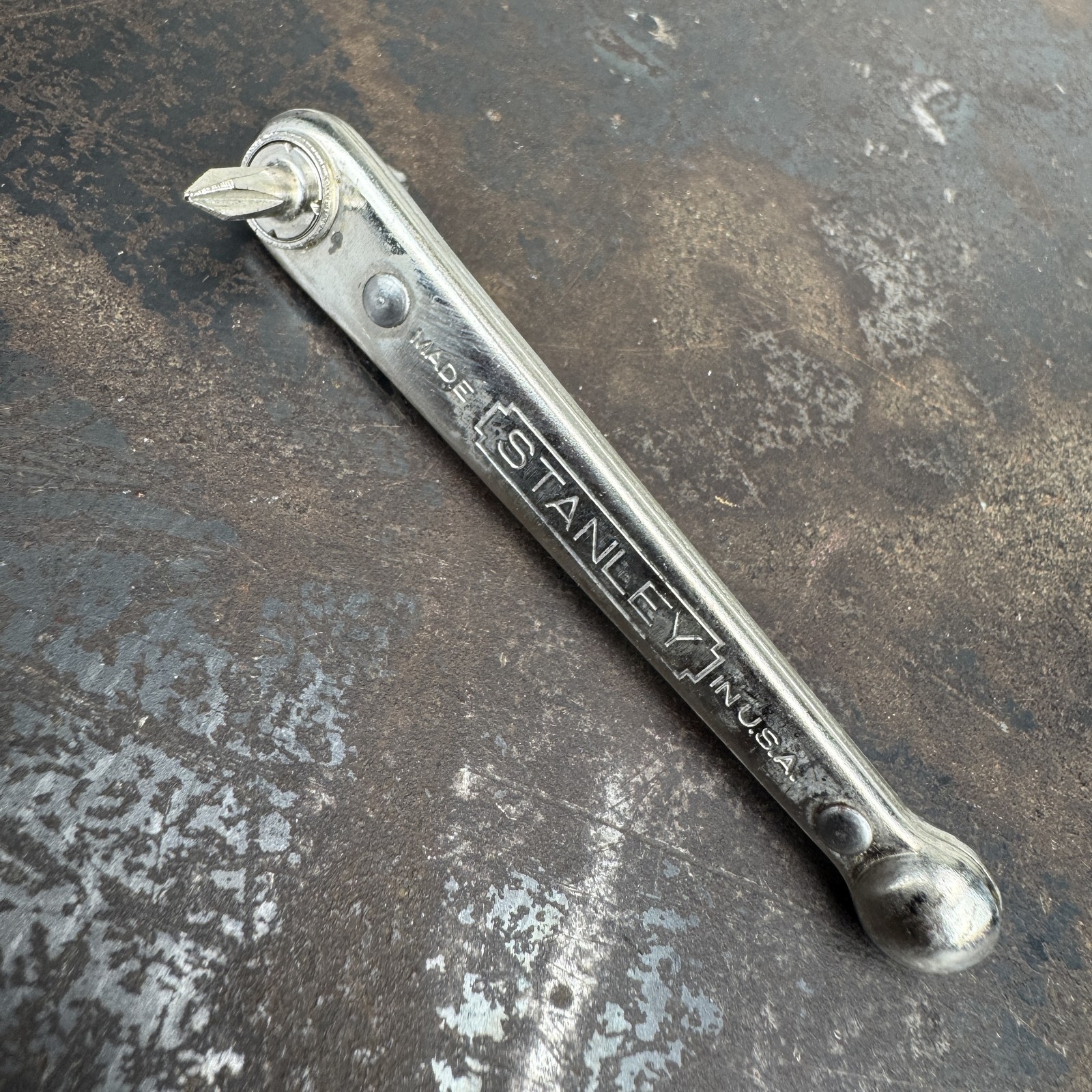 STANLEY Yankee Offset Ratchet Screwdriver Tool USA 3.75\ STANLEY Yankee Offset Ratchet Screwdriver Tool USA 3.75\