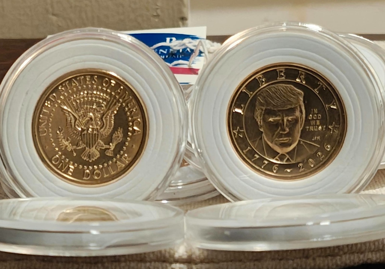 2026 President Donald Trump $1 Coin Semiquincentennial NEW From Mint 2026 President Donald Trump $1 Coin Semiquincentennial NEW From Mint