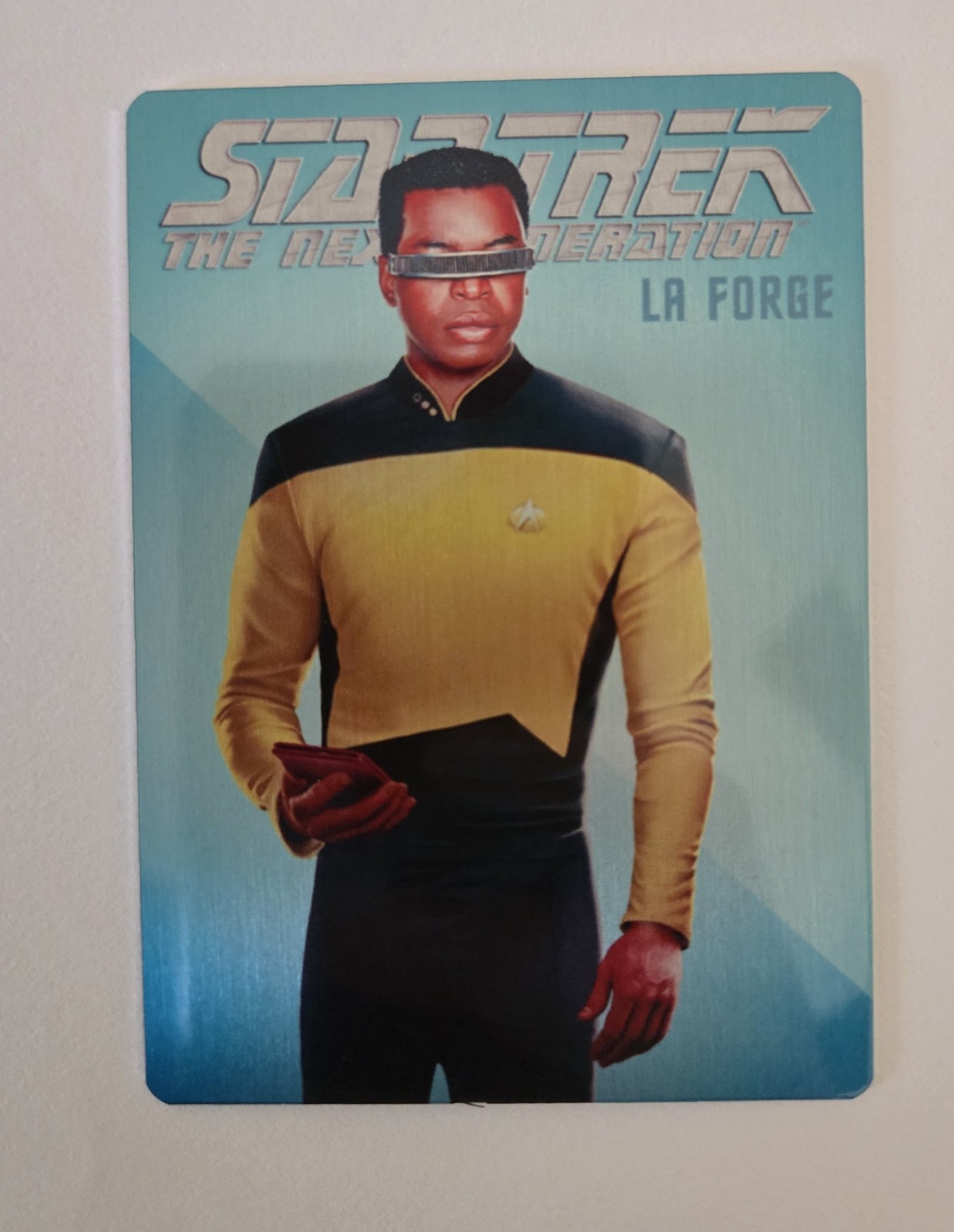 Scarce Star Trek TNG Portfolio Prints TNG Metal Card R9 Geordi Laforge 040/100