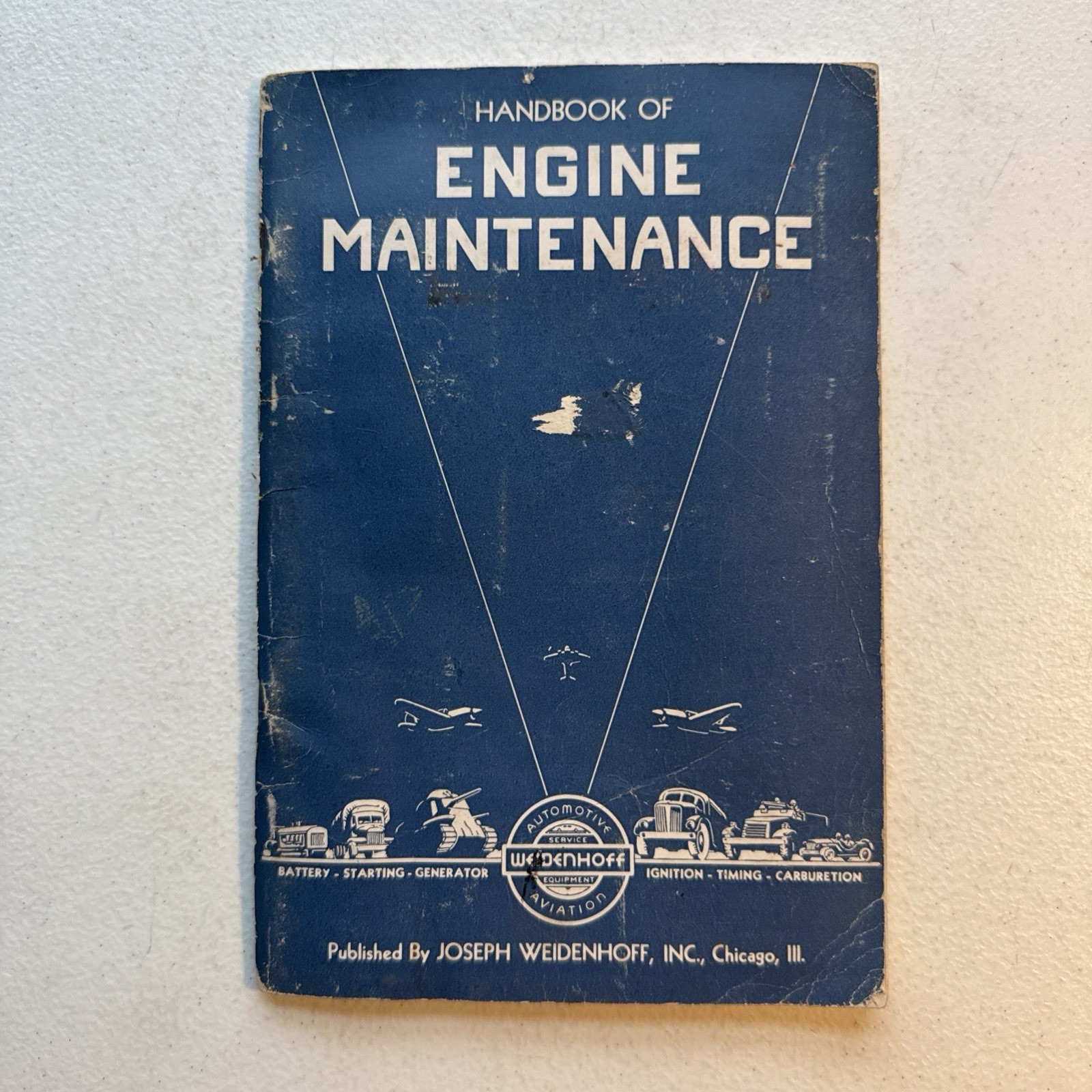 Vintage 1943 Handbook of Engine Maintenance Joseph Weidenhoff, Inc.
