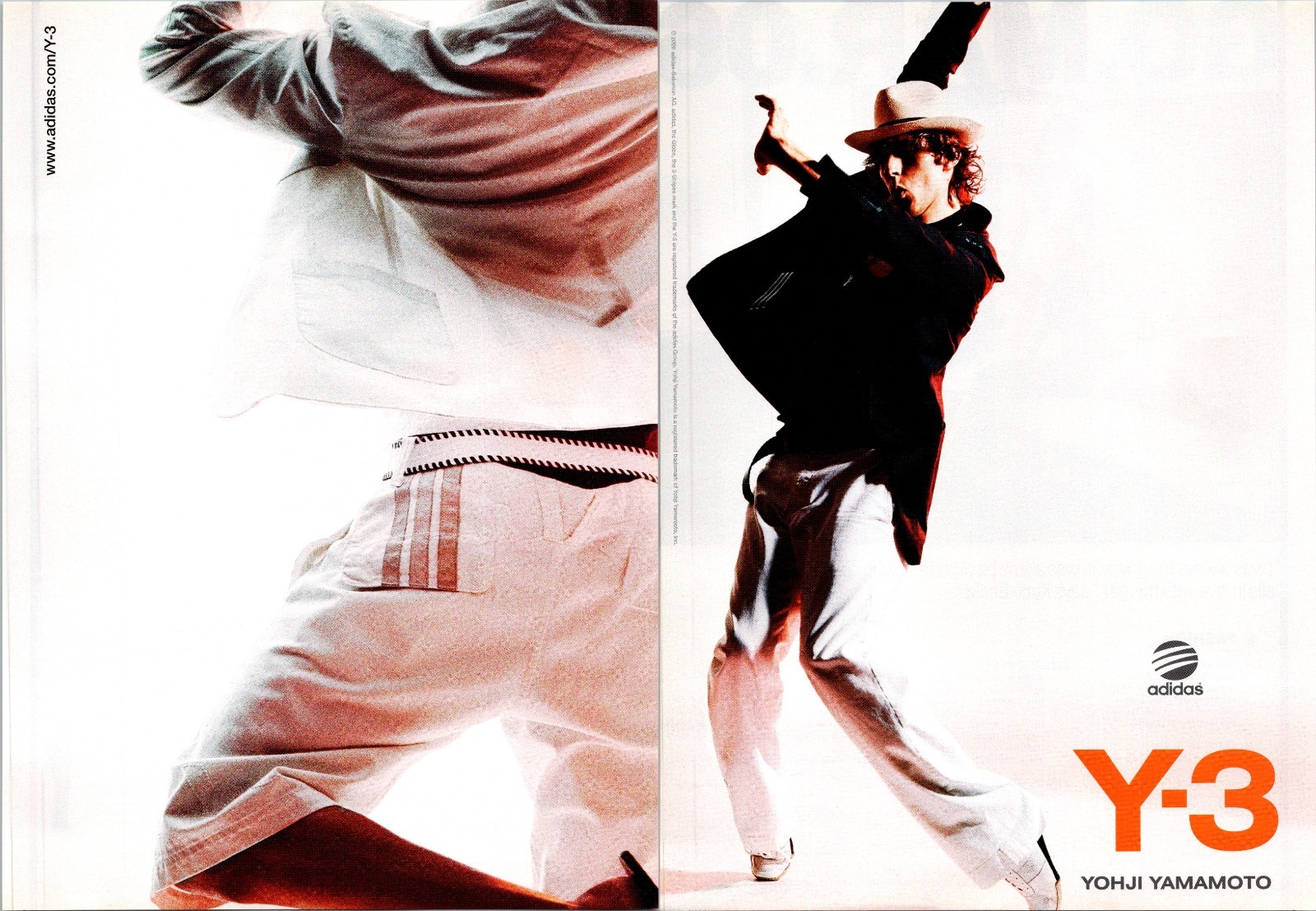 2006 • YOHJI Yamamoto Y-3 Adidas  print ad • 2000s Fashion DA.46