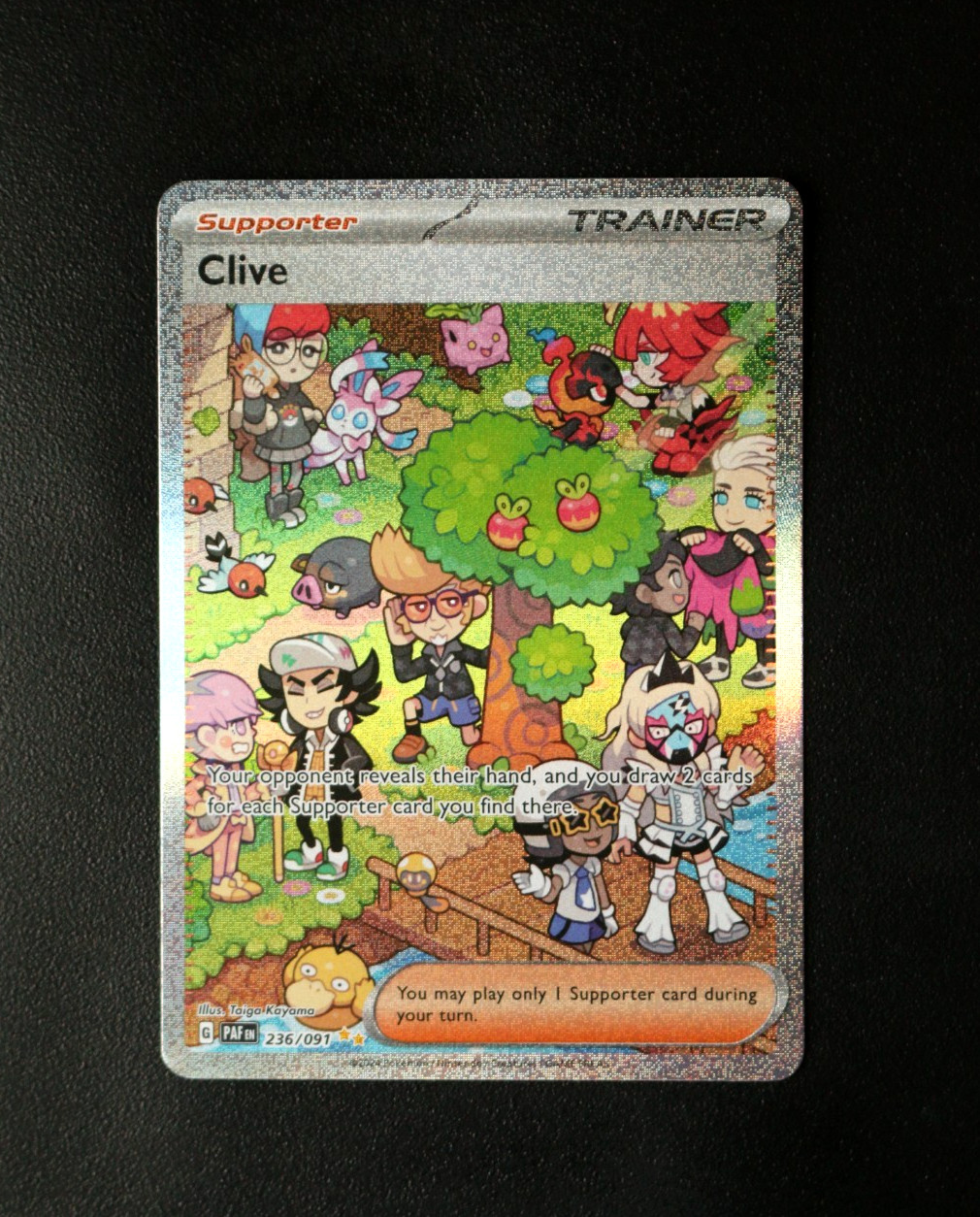 Pokémon Card - Clive 236/091 - Paldean Fates - Special Illustration Rare - NM ⭐ Pokémon Card - Clive 236/091 - Paldean Fates - Special Illustration Rare - NM ⭐