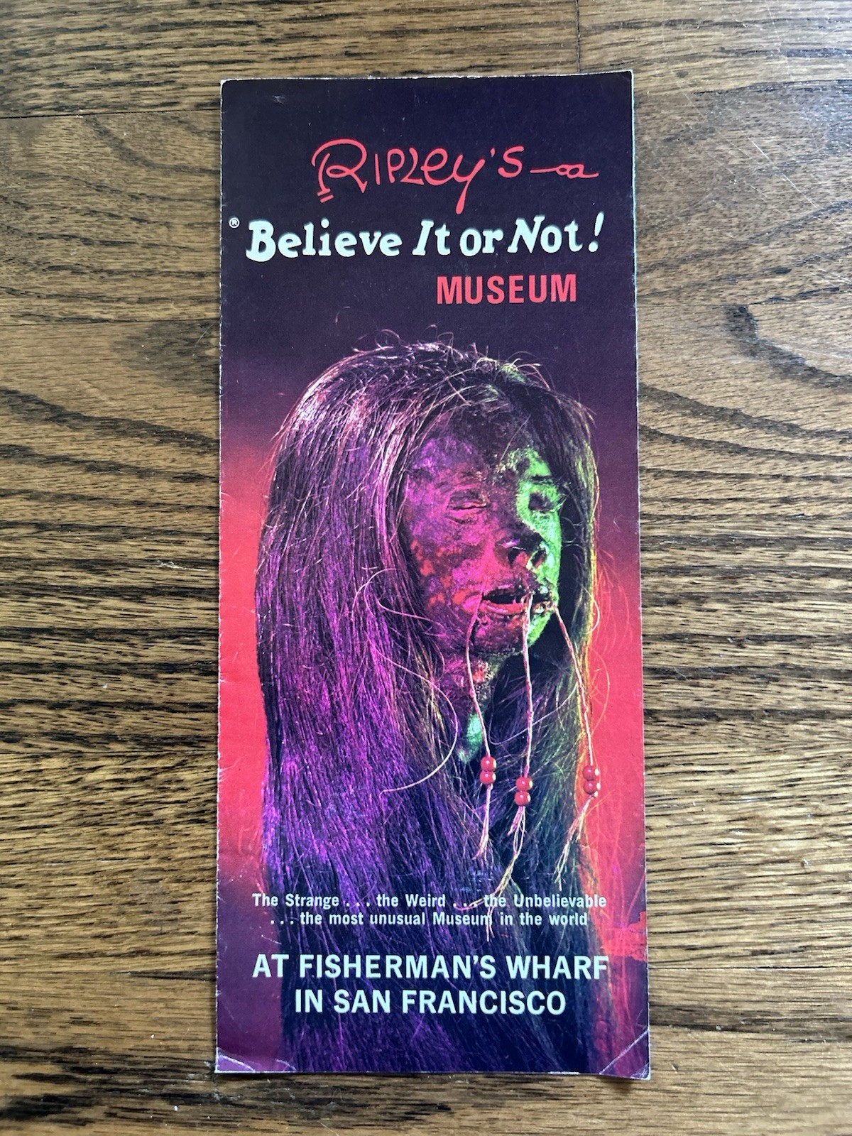 VINTAGE 197O’S RIPLEYS BELIEVE IT OR NOT BROCHURE SAN FRANCISCO FISHERMANS WHARF
