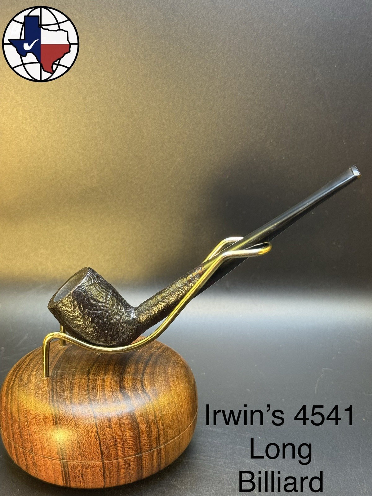 Vintage Irwin’s 4541 Long Billiard Tobacco Pipe
