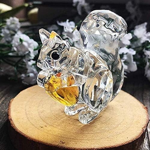 H&D HYALINE & DORA Crystal Animals Squirrel Collectible Figurine 1.9*1.9inch ;NW H&D HYALINE & DORA Crystal Animals Squirrel Collectible Figurine 1.9*1.9inch ;NW