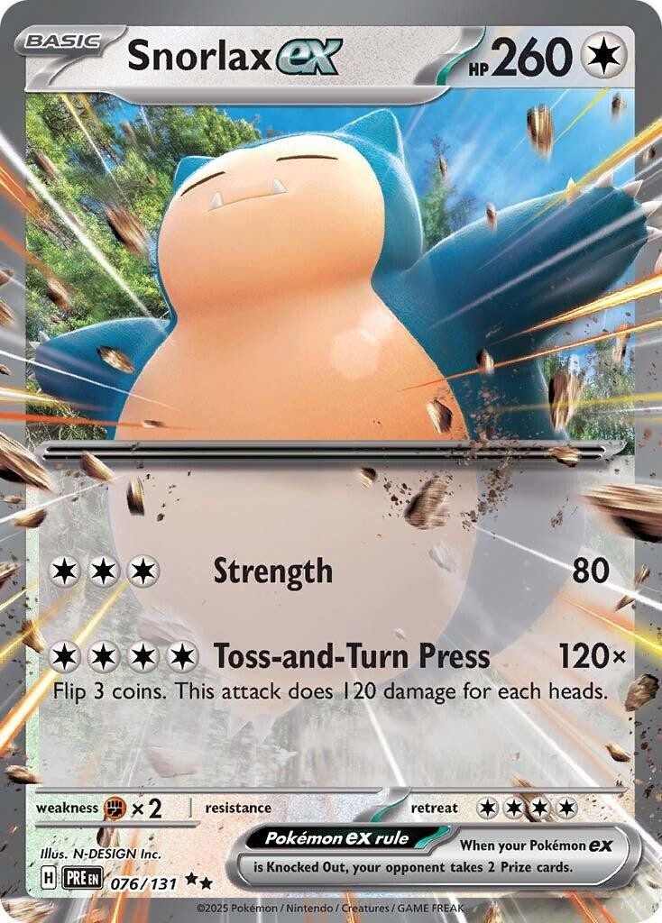 Snorlax ex Holofoil [PRE - 076/131]