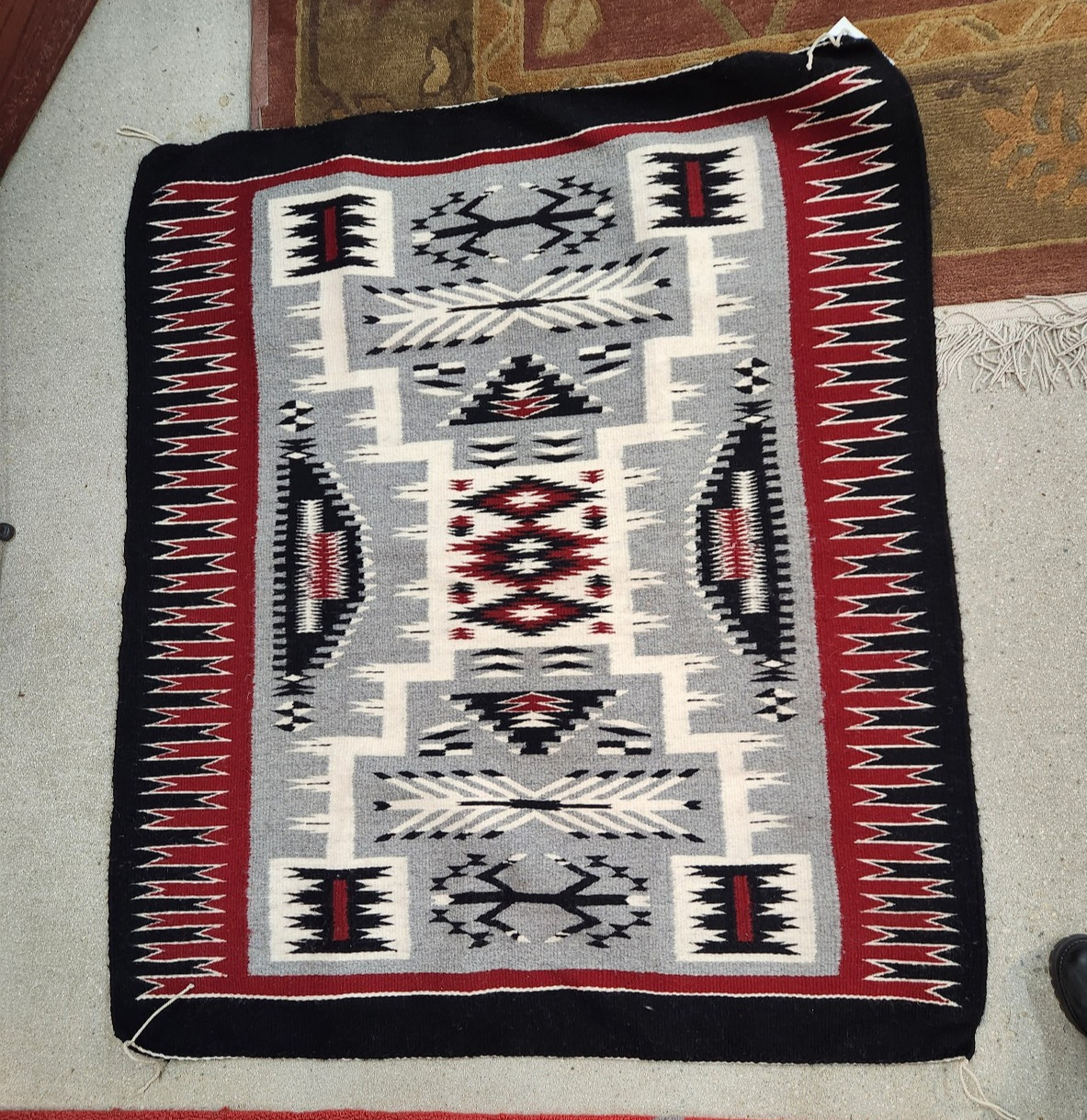 Two Grey Hills Navajo Rug. 36 Two Grey Hills Navajo Rug. 36