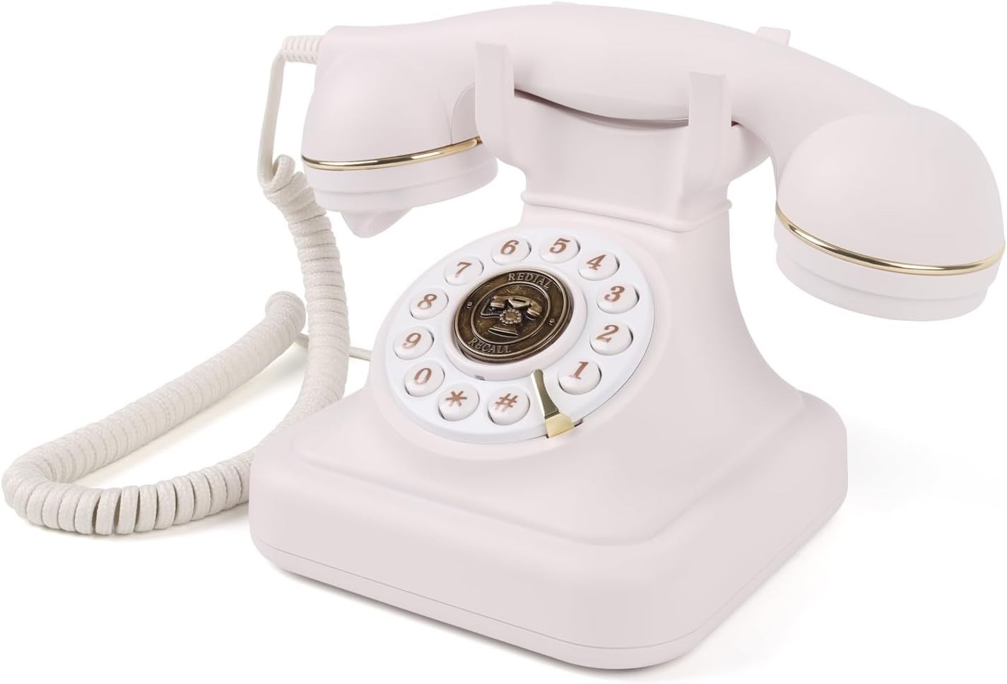Retro Corded Phone, Office Desk Phones, Vintage Landline Telephone, Classic Push