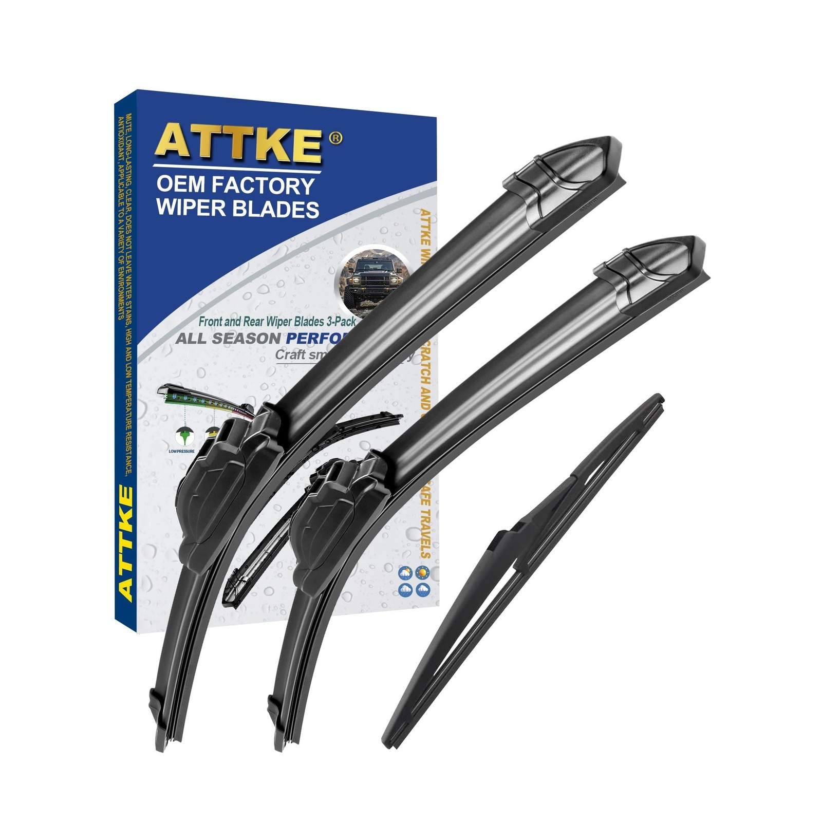ATTKE OEM All Weather Wiper Blades, 26\ ATTKE OEM All Weather Wiper Blades, 26\