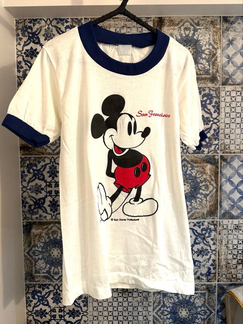 Vintage 40-Year-Old Disney Mickey Mouse Kids T-Shirt