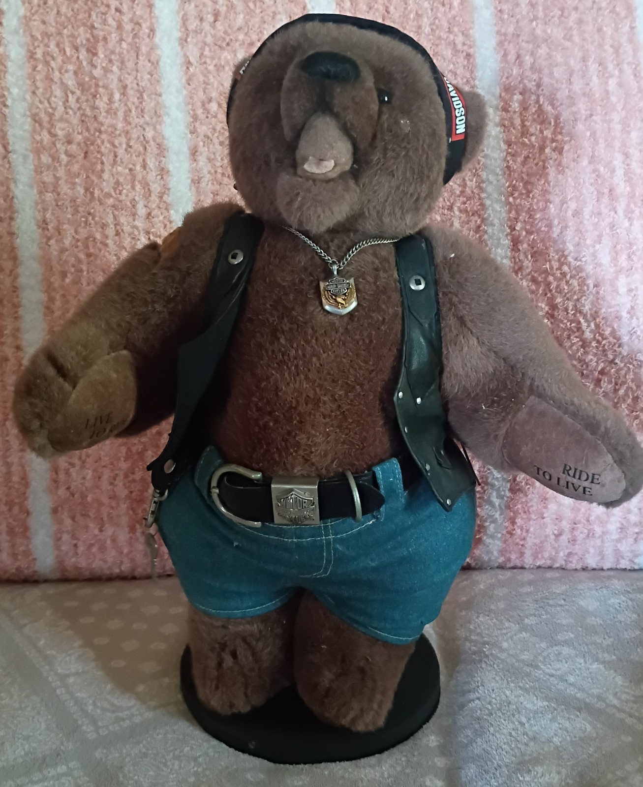 Harley Davidson Tiny Collector Tiny Teddy Bear Franklin Mint