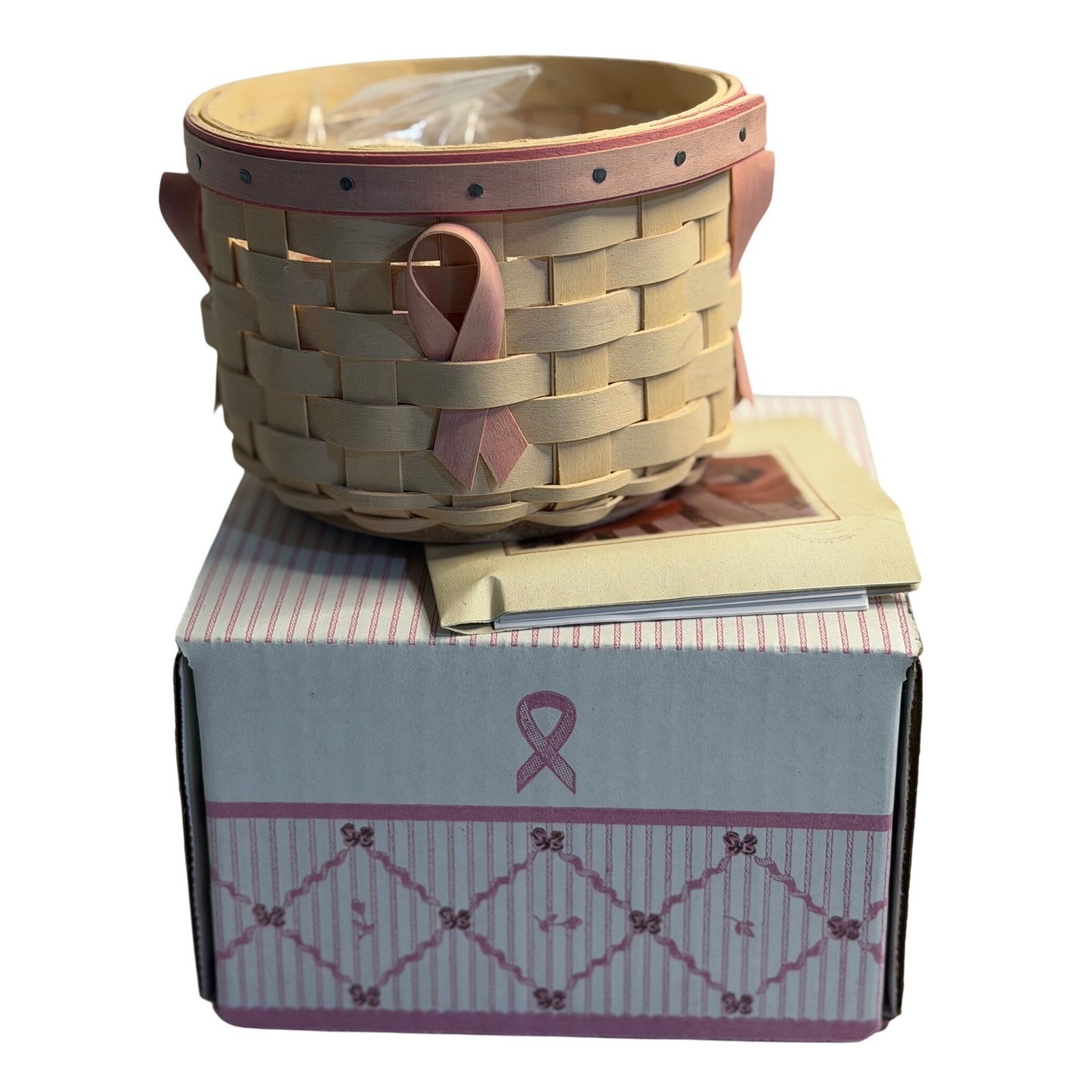 Longaberger Basket Pink Horizon of Hope Breast Cancer Awareness 2006 New in Box Longaberger Basket Pink Horizon of Hope Breast Cancer Awareness 2006 New in Box