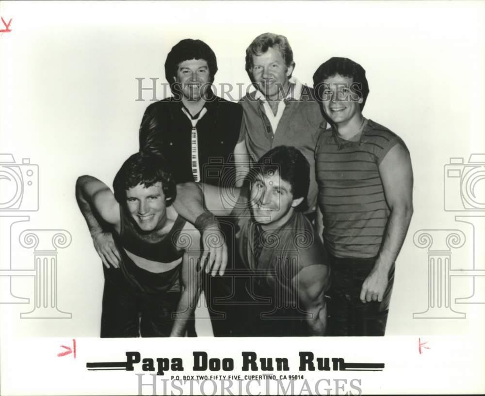 1985 Press Photo Members of Papa Doo Run Run, rock group. - lrp29732 1985 Press Photo Members of Papa Doo Run Run, rock group. - lrp29732