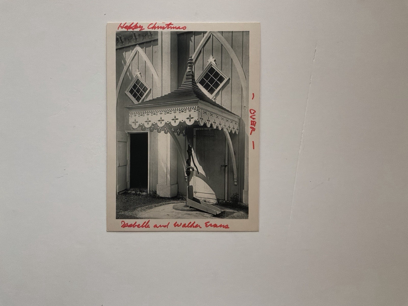Walker Evans Signed Post Card