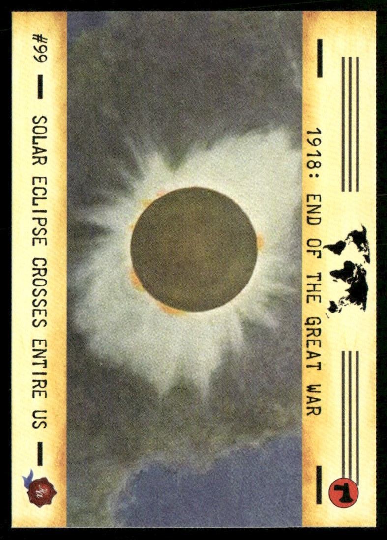 1918: END OF THE GREAT WAR Solar Eclipse 2002 Historic Autograph Co #99