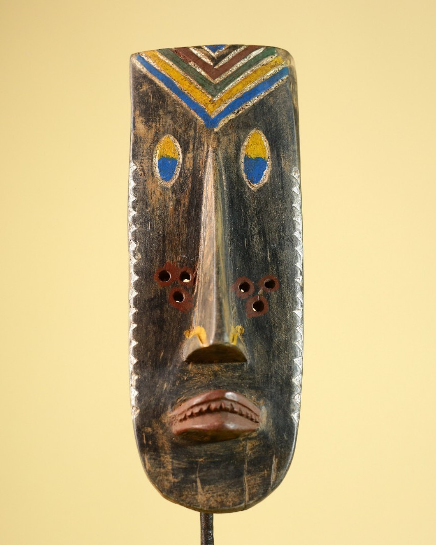 African Grebo Plank Mask from Liberia | Tribal Wood Wall Art Decor-G6224