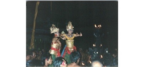 Bali Temple Dance Photo 1980s Indonesian Cultural Performance Costumes