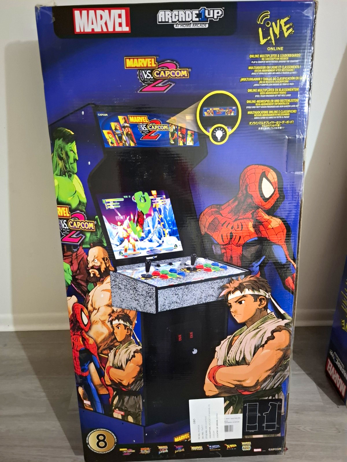 Arcade1Up Marvel vs. Capcom 2 Live Online At-Home Arcade Cabinet