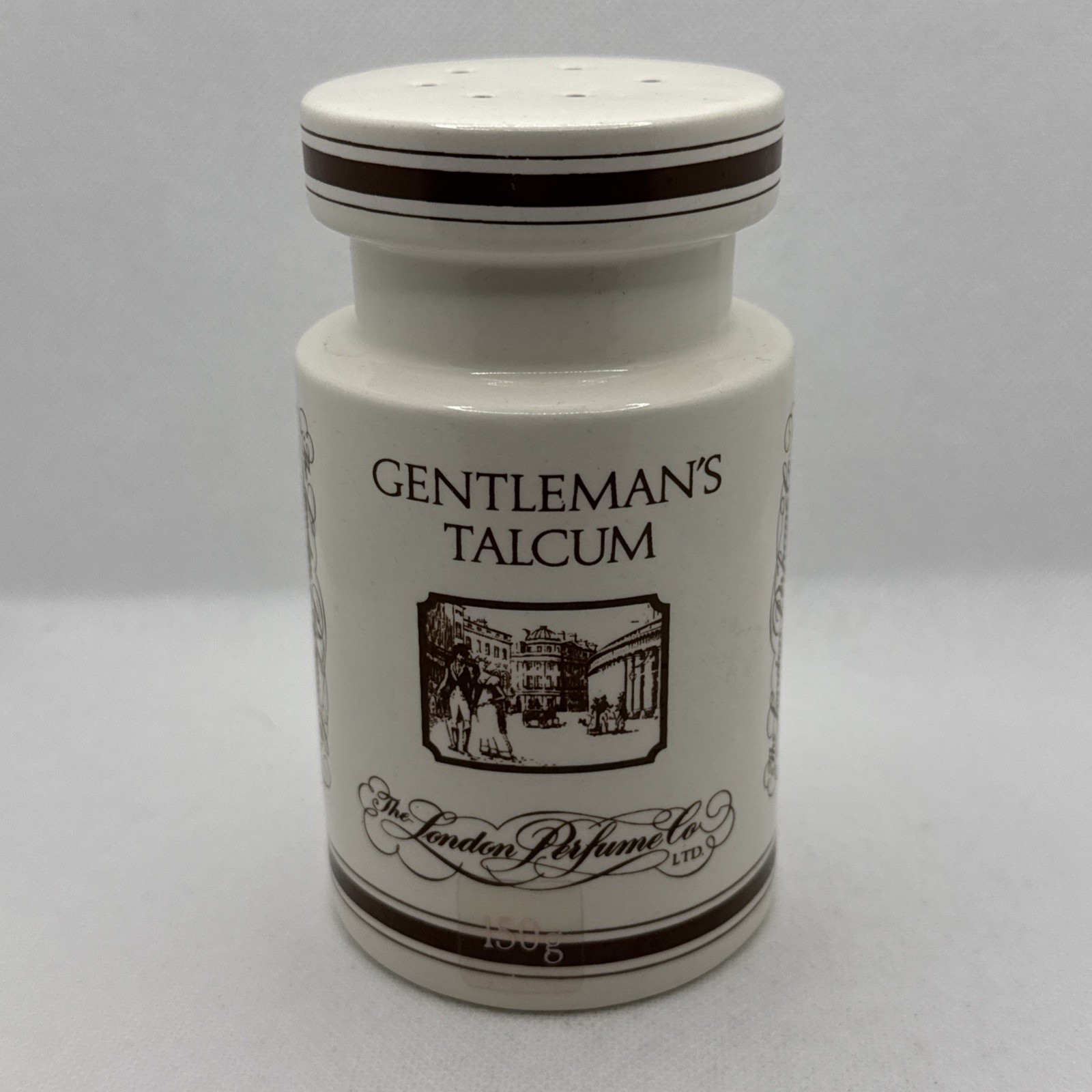 Vintage Gentleman’s Talcum Jar - London Perfume Co. Staffordshire England -Empty Vintage Gentleman’s Talcum Jar - London Perfume Co. Staffordshire England -Empty