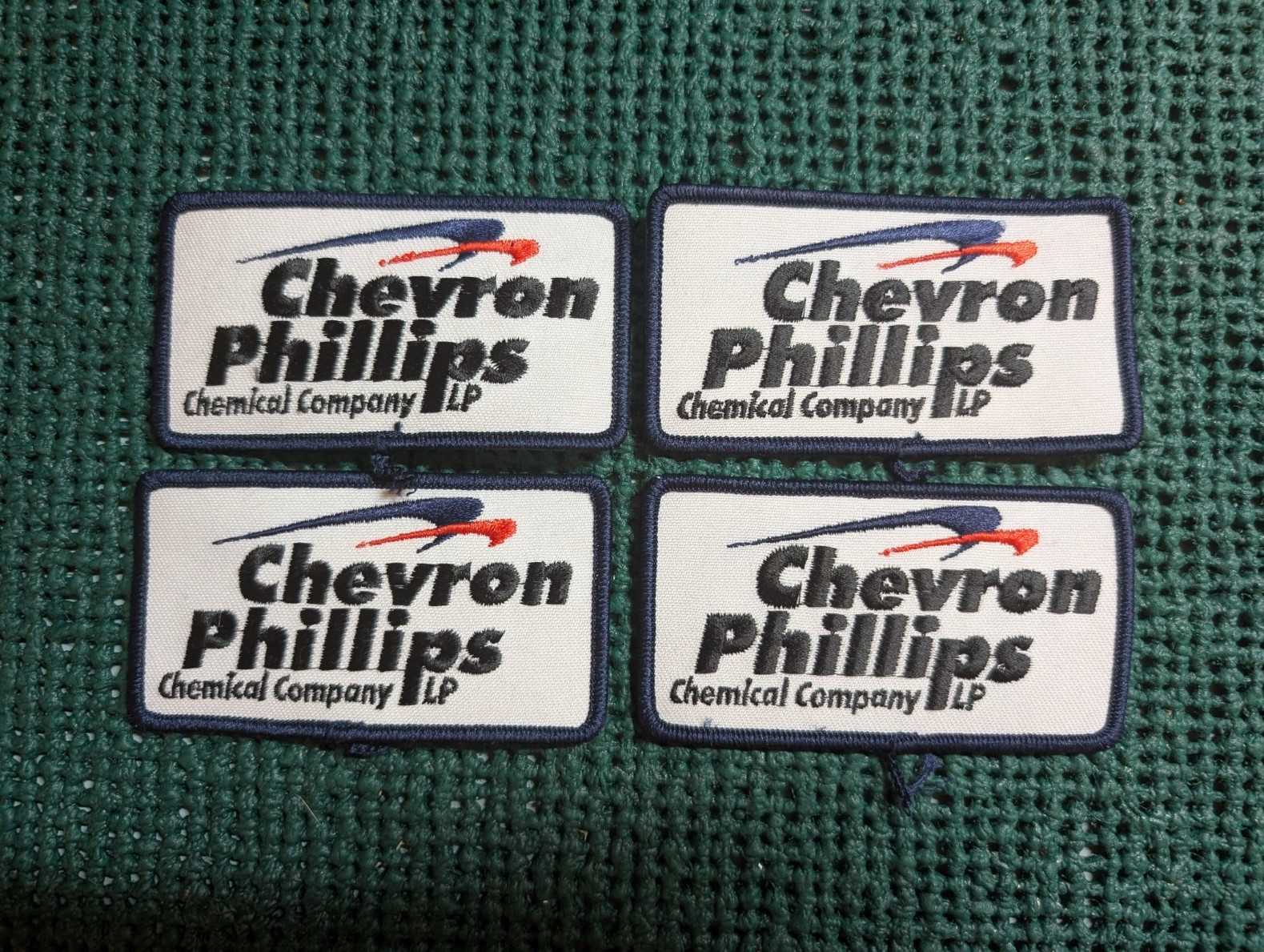 Set of 4 Chevron Phillips Chemical Company Patches