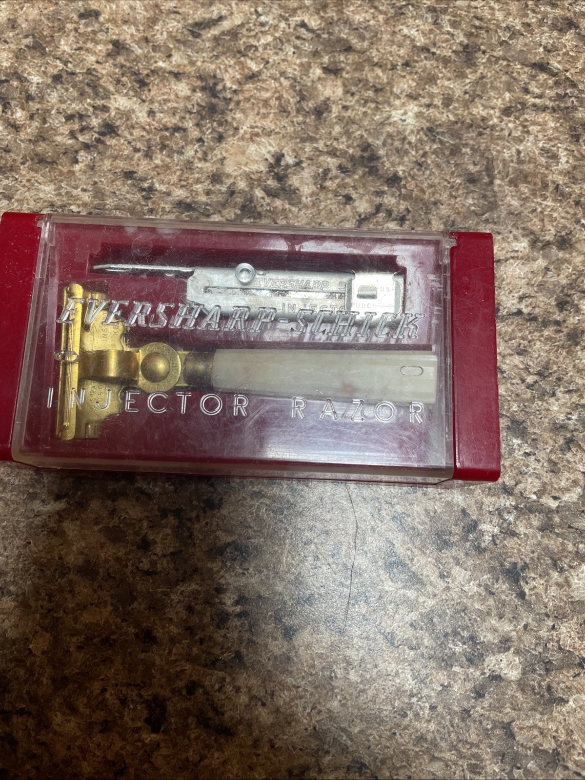Vintage Eversharp-Schick Injector Razor Gold Tone w/Case&Schick Injector
